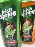 (4) Irish Spring Sage & Cedar  Men’s Crisp Clean  Body Wash  Shower Gel 18 OZ