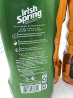 (4) Irish Spring Sage & Cedar  Men’s Crisp Clean  Body Wash  Shower Gel 18 OZ