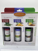 Sparoom Holistic Pack 100% Pure Essential Oil Sinus, Sleep & Immunity 3pk 10ml
