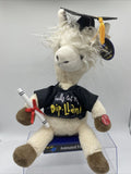 Congrats Graduation Singing Animated Llama "I Feel Good" NWT Grad Gift 12 1/2"