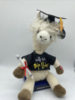 Congrats Graduation Singing Animated Llama "I Feel Good" NWT Grad Gift 12 1/2"