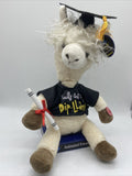 Congrats Graduation Singing Animated Llama "I Feel Good" NWT Grad Gift 12 1/2"
