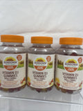 (3) Sundown Vitamin D3 Gummies 150 ct 50 mcg 2000 IU serving Non-GMO 7/22