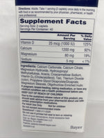 Citracal Slow Release 1200 mg Calcium Citrate 1000 IU Vitamin D3 80 Count 6/23
