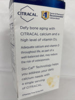 Citracal Slow Release 1200 mg Calcium Citrate 1000 IU Vitamin D3 80 Count 6/23