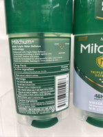 (2) Mitchum Men Antiperspirant / Deodorant UNSCENTED GEL Triple Odor D ￼2.25oz