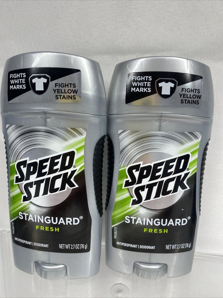 (2) NEW Speed Stick Stainguard Antiperspirant Deodorant Fresh Scent 2.7oz