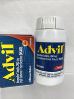 Advil Pain Reliever Fever Reducer 100 115 Coated Tablets 9/25 COMBINE SHIP