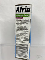 Afrin Nasal Spray 12 Hour Relief, Allergy Sinus, 0.5 fl oz 8/22