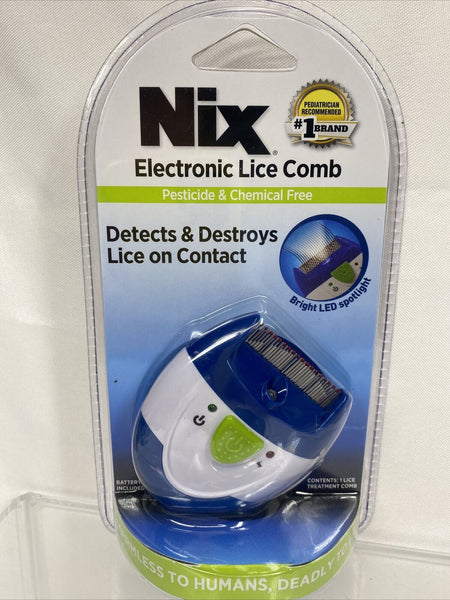 Nix Electronic Lice Comb Instantly Kills Lice Eggs and Removes From Hair