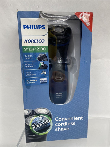 Philips Norelco Cordless Shaver 2100 S1111/81 4D Flex Heads Pop Up Trimmer