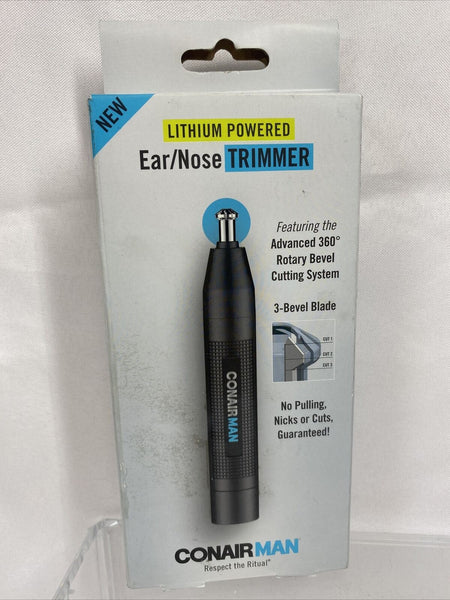 ConairMAN Battery-Powered Ear/Nose Trimmer 360 Bevel Cutting System Shave