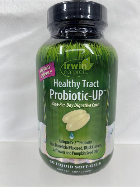 Irwin Naturals Healthy Tract Probiotic-Up Digestive 60 Liquid Soft-Gels 10/21