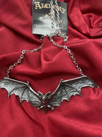 Alchemy England Gothic P121 Gothic Bat Pendant Wing Necklace IN HAND