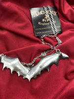 Alchemy England Gothic P121 Gothic Bat Pendant Wing Necklace IN HAND