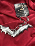 Alchemy England Gothic P121 Gothic Bat Pendant Wing Necklace IN HAND