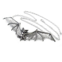 Alchemy England Gothic P121 Gothic Bat Pendant Wing Necklace IN HAND