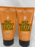 (2) Van Der Hagen Self Heating Shave Creme Warming Open Pores ￼6oz