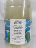 Flameless Candle 3 x 4-In. Pillar Led Wax Wick 5hr Timer ￼300hr Battery