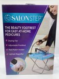 Beauty Footrest Easy At-Home Pedicure Adjustable Foot Rest Kit Light Fan Magnify