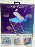 Beauty Footrest Easy At-Home Pedicure Adjustable Foot Rest Kit Light Fan Magnify