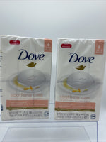 (2) Dove Soothing Care Bar Soap For Sensitive Calendula Oil 6 Each  12 Bars