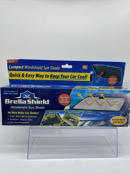 Brella Shield- Foldable Sun Shade, 4.13" L X 13.58" W Windshield Shade Reflect
