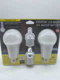 Everyday Rechargeable Emergency LED Trouble Light Bulb Power Outage Battery 60w