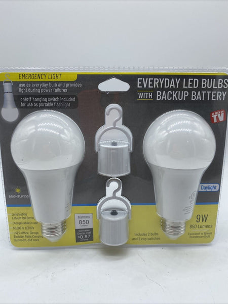 Everyday Rechargeable Emergency LED Trouble Light Bulb Power Outage Battery 60w