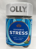 OLLY Goodbye Stress Gummy GABA L-Theanine Supplement Lemon Balm Berry 42ct 6/22