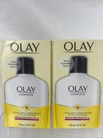(2) Olay Complete Moisturizer Lotion UV365 Sunscreen SPF 15 Normal 4.0oz 5/23