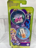 Polly Pocket Micro Compact Snow Cabin w/ Doll Accessories Snow Sled