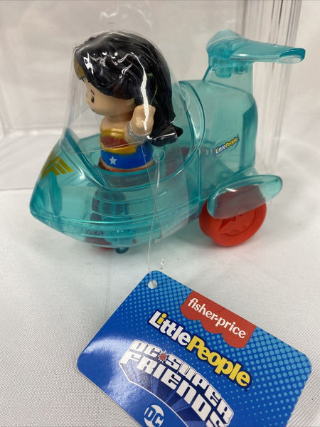 Fisher Price Little People DC Super Friends Vehicles and Removable Wonder Woman