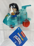 Fisher Price Little People DC Super Friends Vehicles and Removable Wonder Woman