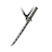 Alchemy Gothic P730 Bushido Pendant Necklace IN HAND Sword Dagger Samurai Warrio