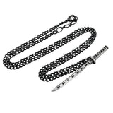 Alchemy Gothic P730 Bushido Pendant Necklace IN HAND Sword Dagger Samurai Warrio