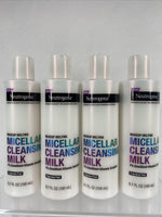 (4) NEUTROGENA Makeup Melting Micellar Cleansing Milk Face Wash Vitamin ￼6.7oz