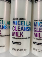 (4) NEUTROGENA Makeup Melting Micellar Cleansing Milk Face Wash Vitamin ￼6.7oz