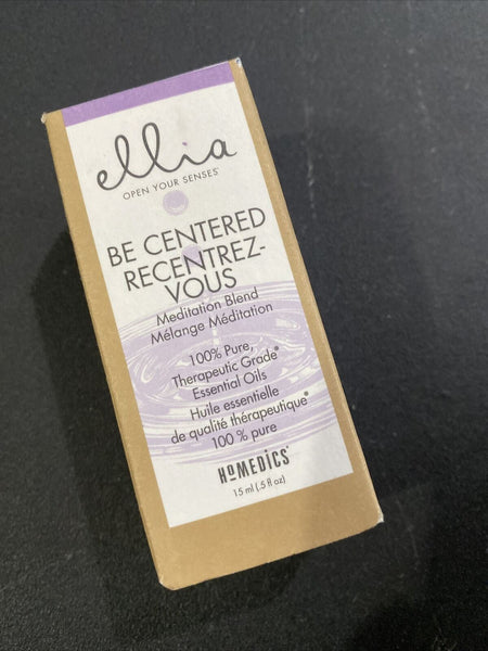 HoMEDICS Ellia BE CENTERED Essential Oil 100% Pure Therapeutic Meditation  .5oz