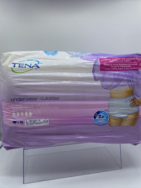TENA Disposable Underwear Female Large 54286 Super Plus 16 Ct