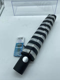 Black White Stripe SkyTech FOLDING UMBRELLA RT-852 RAINTECH Automatic Mini