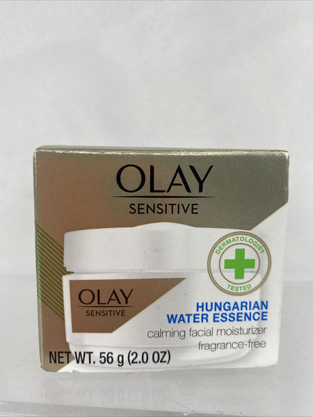 OLAY Sensitive Calming Facial Moisturizer Night Jar Hungarian Water Essence 2oz