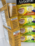 (90) Airborne Vitamin C 1000mg Immune Support Orange & Lemon Lime 10Ctx 9 12/21