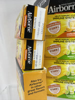 (90) Airborne Vitamin C 1000mg Immune Support Orange & Lemon Lime 10Ctx 9 12/21