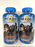 (2) One A Day Kids Complete Multivitamin Gummies Dragons 180 ct  12/21