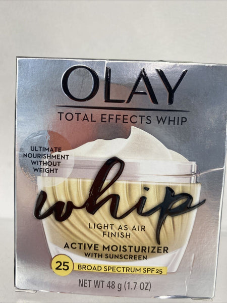 Olay Total Effects Whip Active Moisturizer With Sunscreen SPF 25 - 1.7 Oz 4/22+