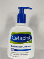 Cetaphil Daily FACIAL Cleanser Removes Oil Normal To Oily Face ￼Gentle 8oz