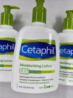 (3) Cetaphil Moisturizing Lotion￼ Body Face LightWeight Hydration FRAG FREE 16oz
