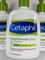 (3) Cetaphil Daily Advance Ultra Hydrating Lotion Shea Butter Dry Sensitive 16oz