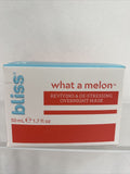 Bliss What a Melon Reviving & De-stressing Overnight Mask Moisturizer ￼1.7 oz